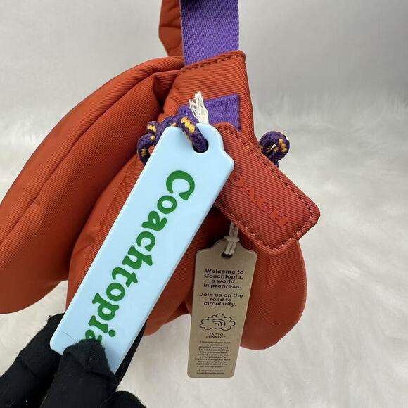 Coach Crossbody Bag in Red and Purple - Picture 10 of 11